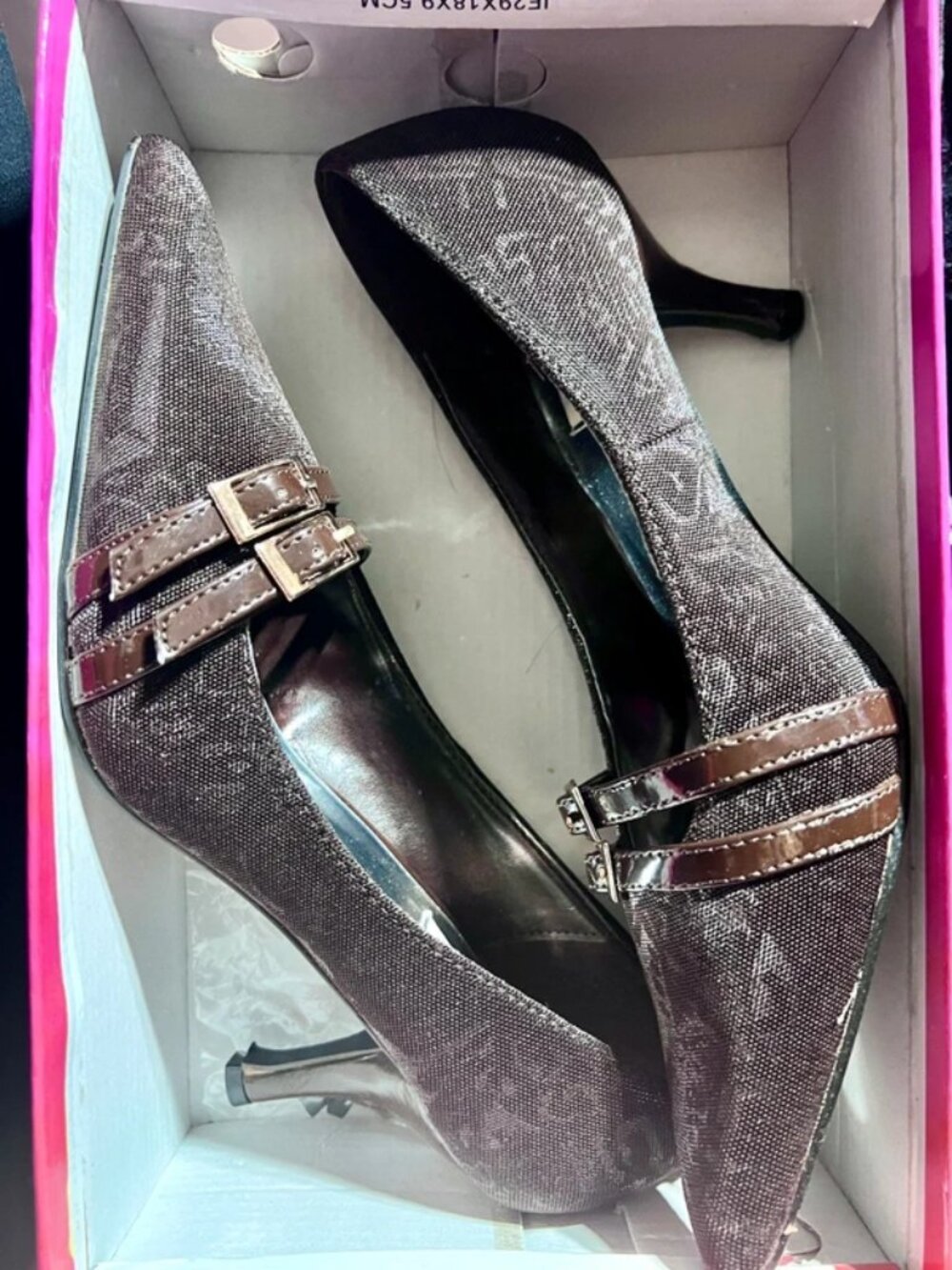 Chocolate Brown Formal Kitten-heel pumps sz8